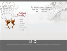 Tablet Screenshot of nakedmonkeytattoo.com